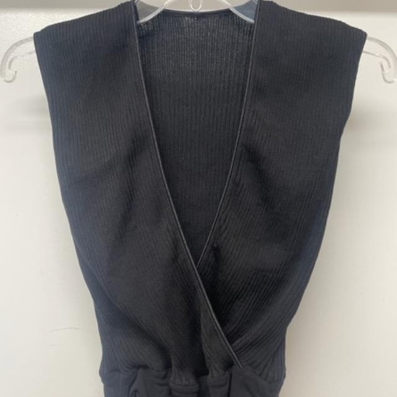 COSABELLA Black Ribbed Bodysuit - Picture 4 of 10